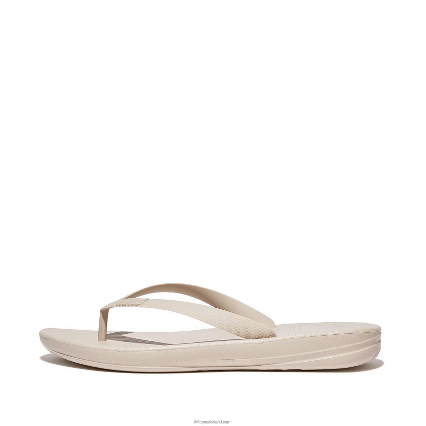 iqushion ergonomische teenslippers Heren Fitflop F4BXJ8202 steenbeige