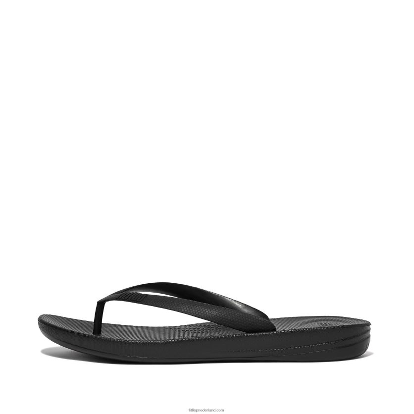 iqushion ergonomische teenslippers Heren Fitflop F4BXJ8203 zwart