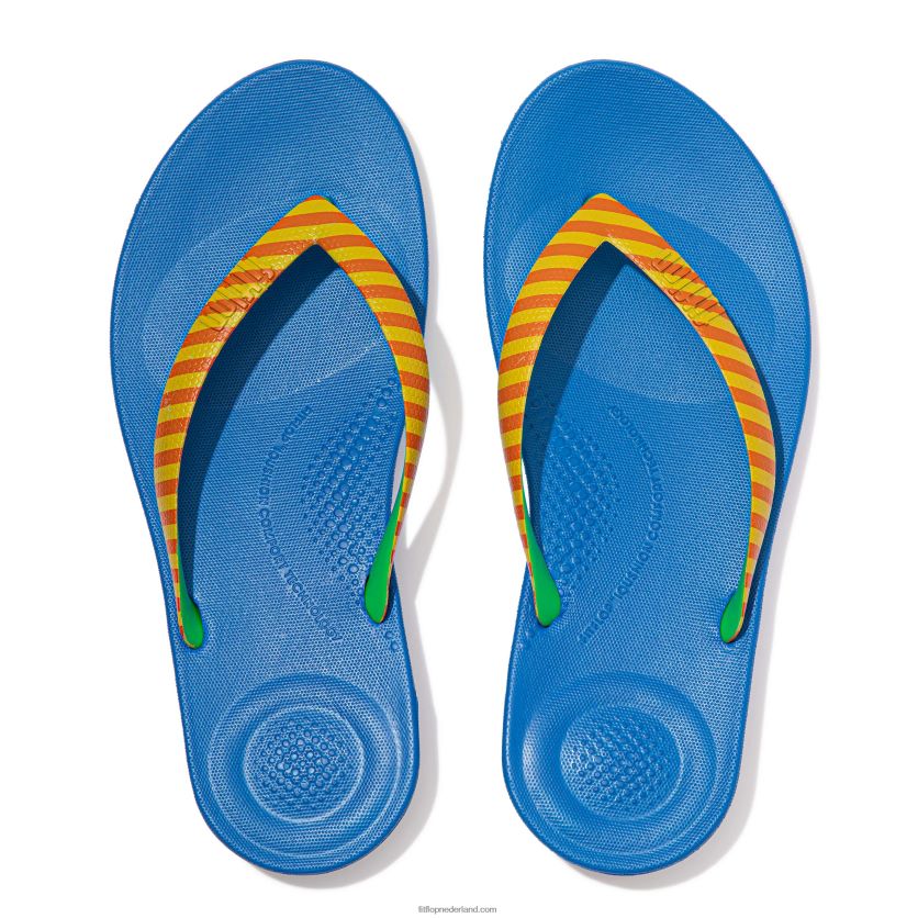 iqushion x yinka ilori teenslippers Heren Fitflop F4BXJ8210 geel/rood alarm