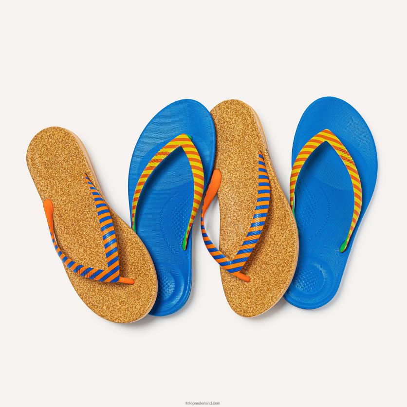 iqushion x yinka ilori teenslippers Heren Fitflop F4BXJ8210 geel/rood alarm