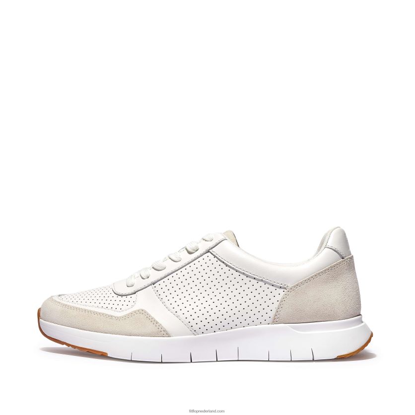 anatomiflex sneakers van leermix Heren Fitflop F4BXJ8347 stedelijk wit