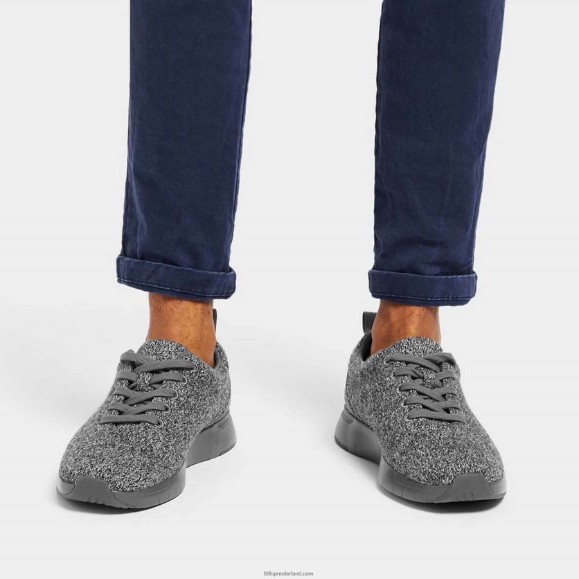 flexknit e01 sneakers van merinowolmix Heren Fitflop F4BXJ8356 hou van grijs