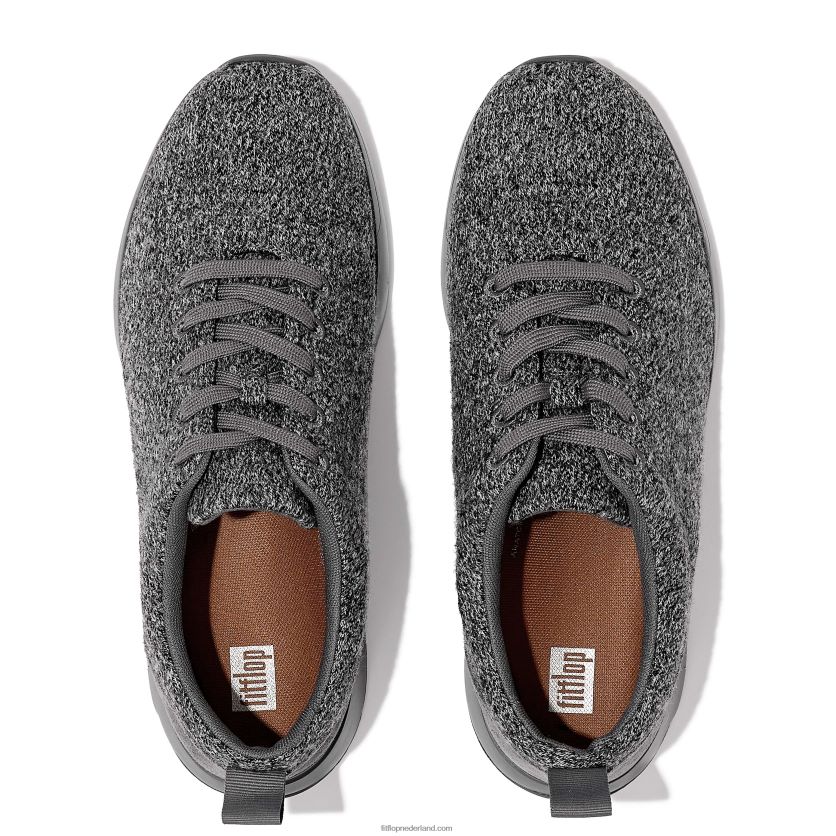 flexknit e01 sneakers van merinowolmix Heren Fitflop F4BXJ8356 hou van grijs