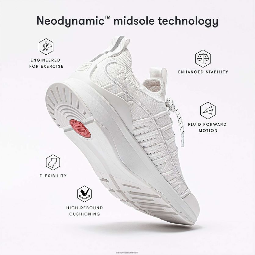 vitamine ffx gebreide sportschoenen Heren Fitflop F4BXJ8354 stedelijke witte mix