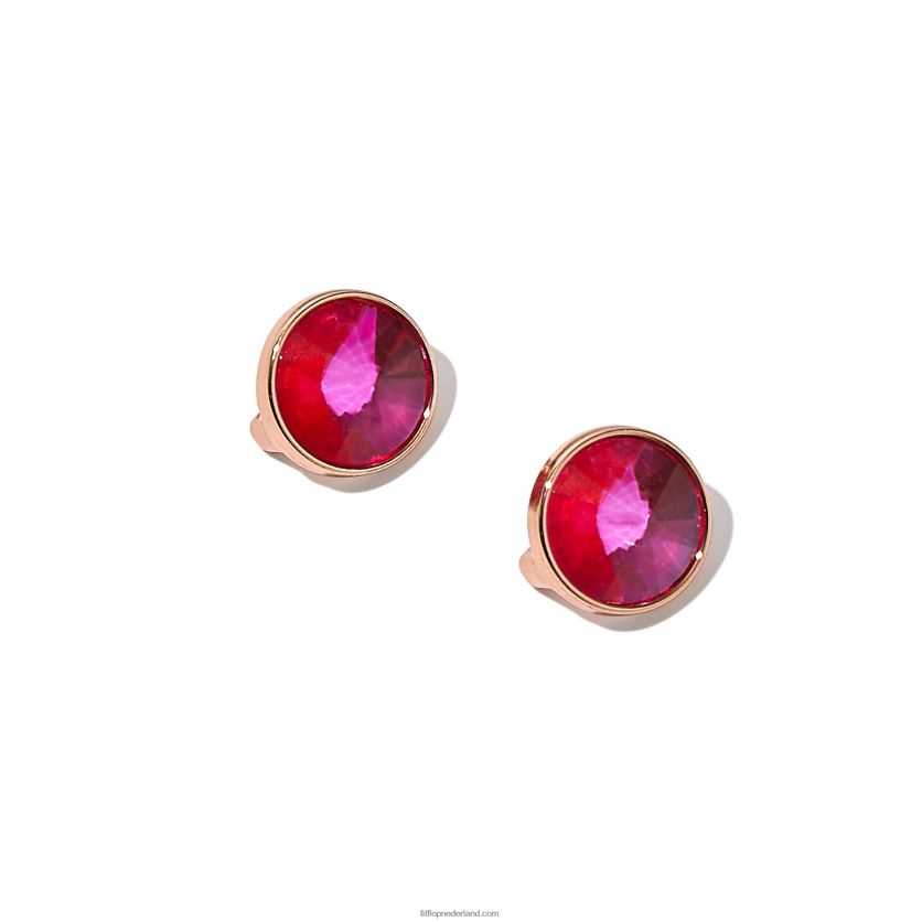 iqushion bedels kristallen ronde bedels 2-pack vrouwen Fitflop F4BXJ828 knal roze