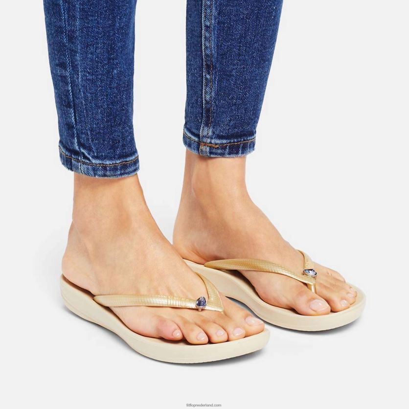 iqushion charms kristallen druppelvormige bedels 2-pack vrouwen Fitflop F4BXJ829 lavendel