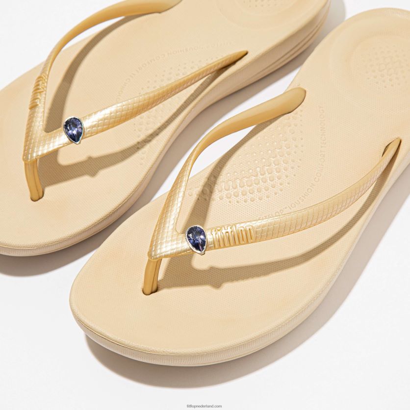 iqushion charms kristallen druppelvormige bedels 2-pack vrouwen Fitflop F4BXJ829 lavendel