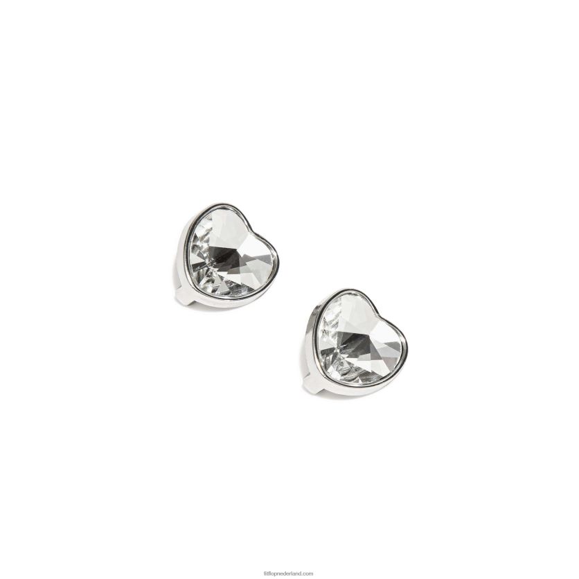 iqushion charms kristallen hartjes bedels 2-pack vrouwen Fitflop F4BXJ830 duidelijk
