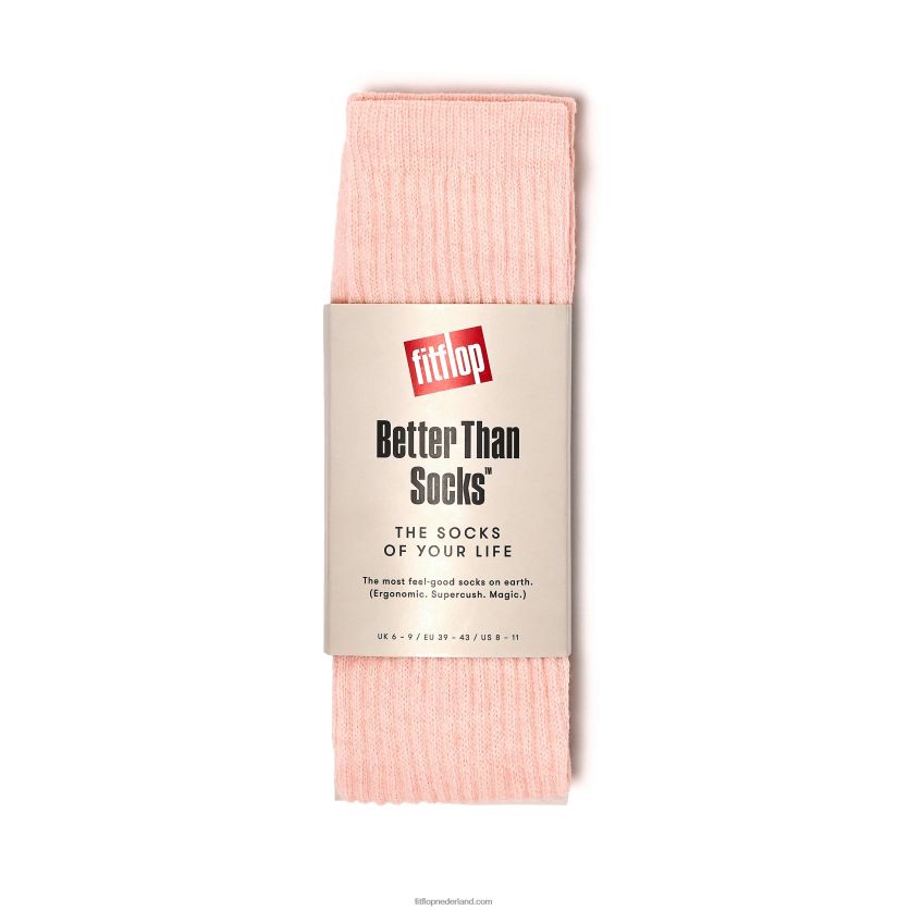 beter dan sokken ergonomische kniekousen 1 paar vrouwen Fitflop F4BXJ8310 roze zout