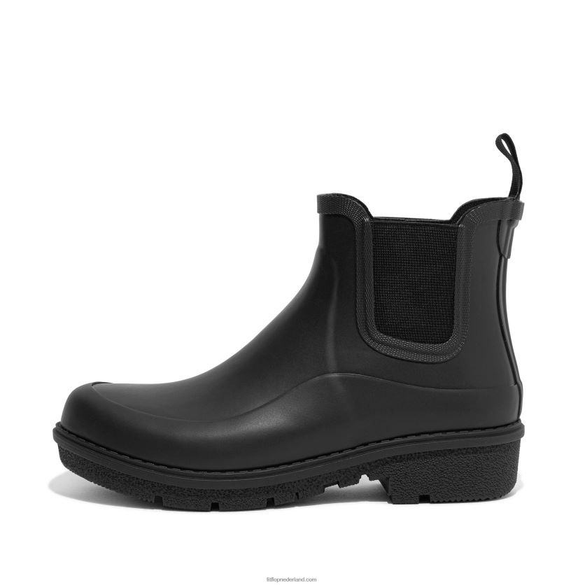 wonderwelly chelsea regenlaarzen vrouwen Fitflop F4BXJ8305 helemaal zwart