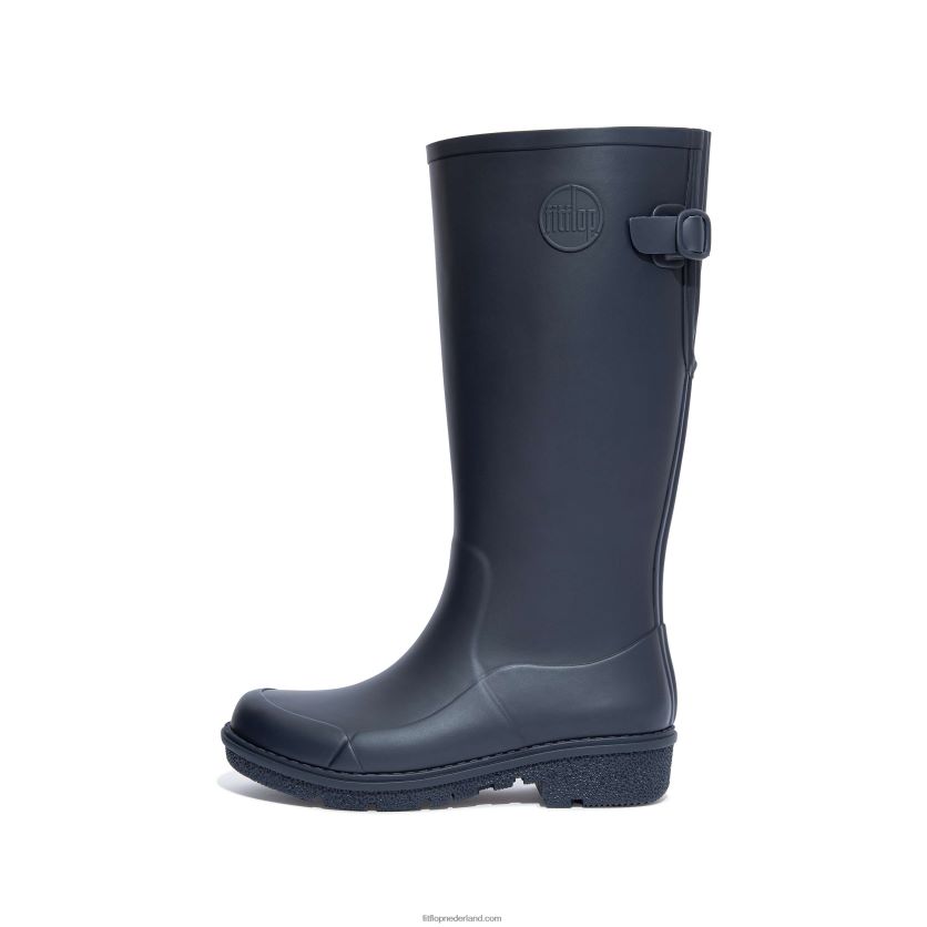 wonderwelly hoge regenlaarzen vrouwen Fitflop F4BXJ8315 middernacht marine