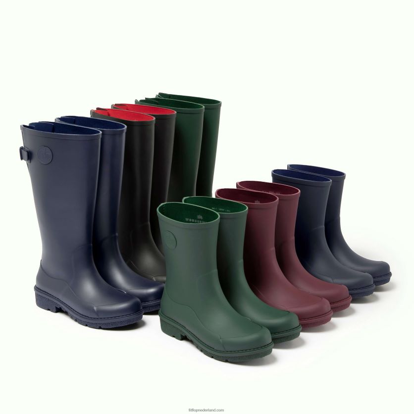 wonderwelly hoge regenlaarzen vrouwen Fitflop F4BXJ8315 middernacht marine