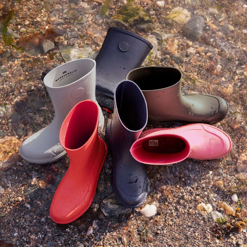 wonderwelly korte regenlaarzen vrouwen Fitflop F4BXJ8313 middernacht marine