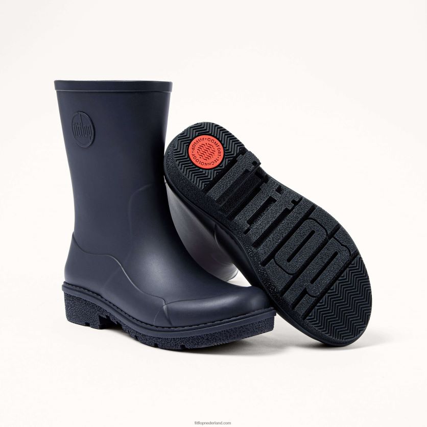 wonderwelly korte regenlaarzen vrouwen Fitflop F4BXJ8313 middernacht marine