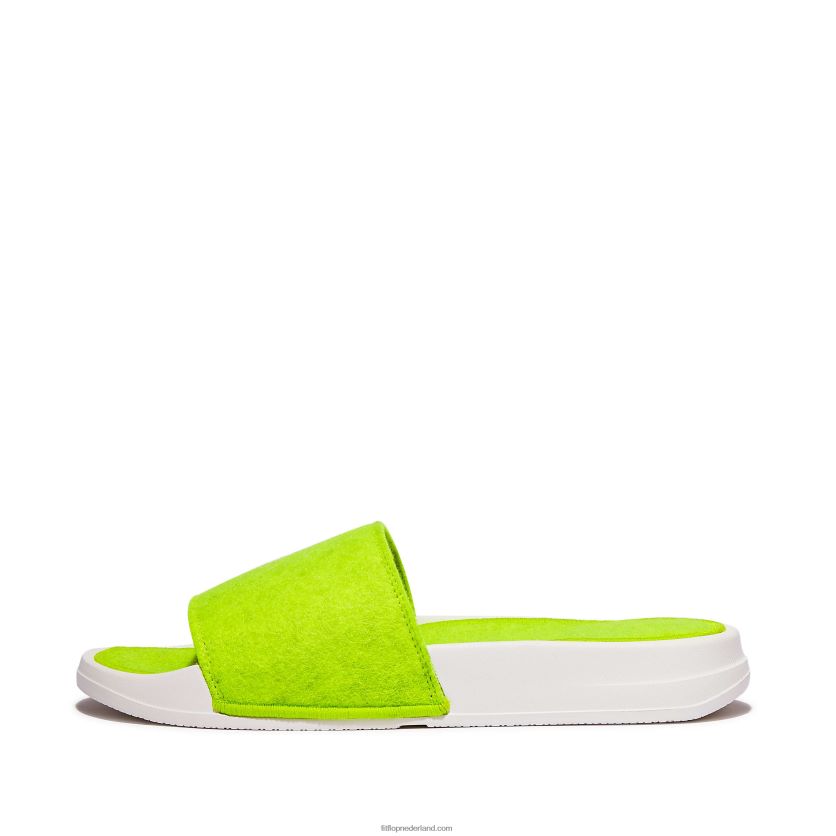 iqushion e01 neon vilt dia's vrouwen Fitflop F4BXJ8176 elektrisch geel