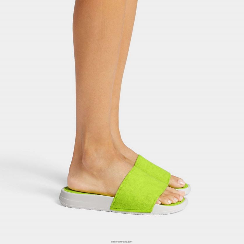 iqushion e01 neon vilt dia\'s vrouwen Fitflop F4BXJ8176 elektrisch geel