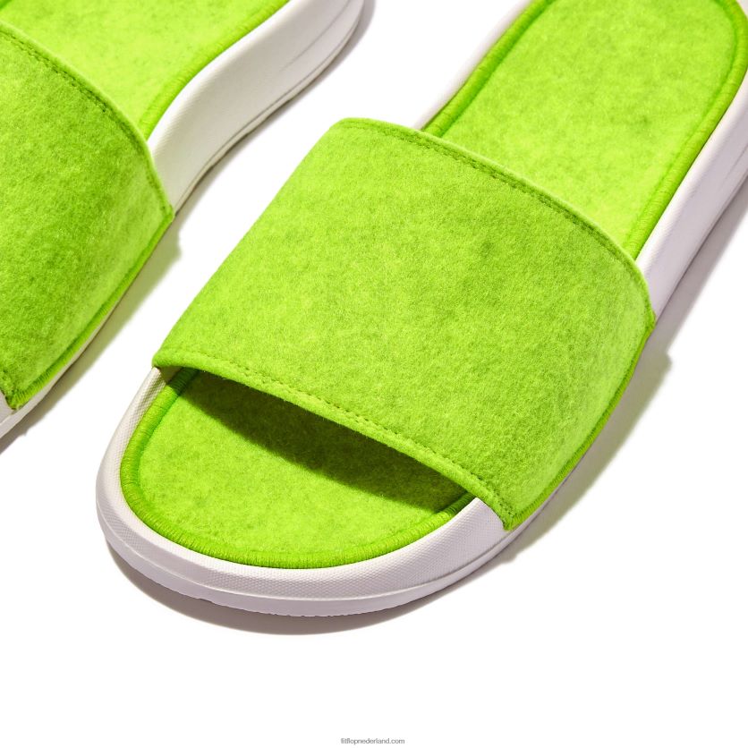 iqushion e01 neon vilt dia\'s vrouwen Fitflop F4BXJ8176 elektrisch geel