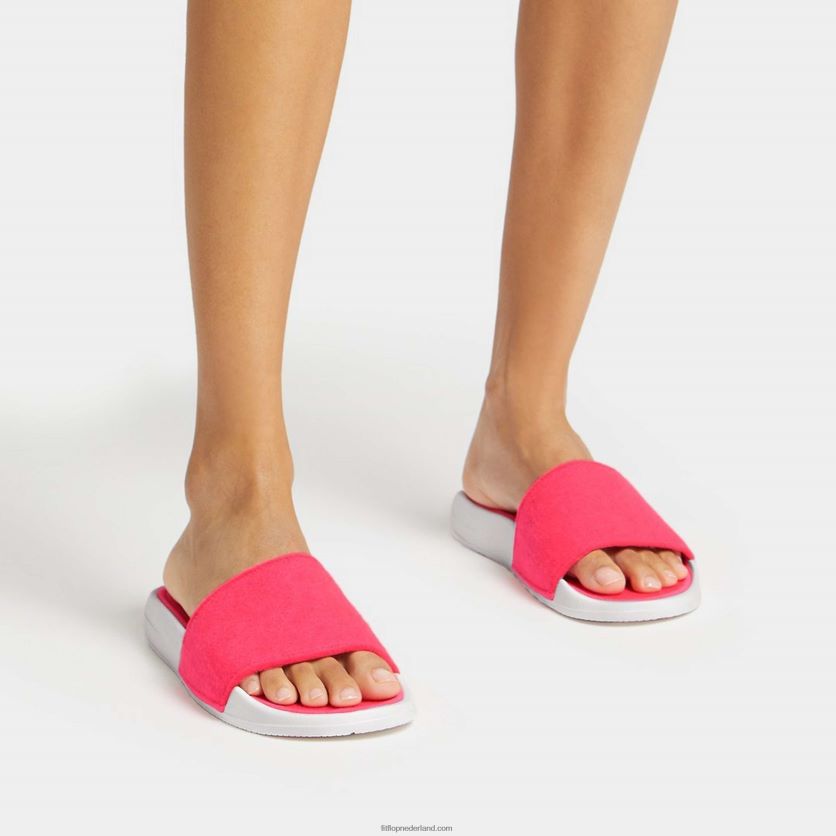 iqushion e01 neon vilt dia\'s vrouwen Fitflop F4BXJ8178 knal roze