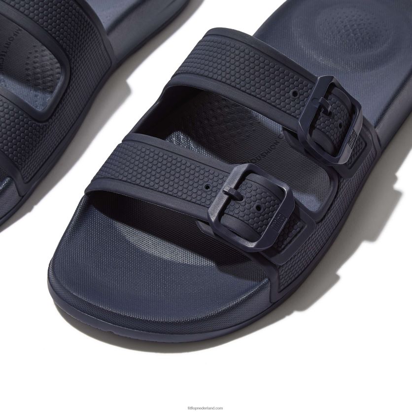 iqushion twee-bar gesp dia\'s vrouwen Fitflop F4BXJ890 middernacht marine