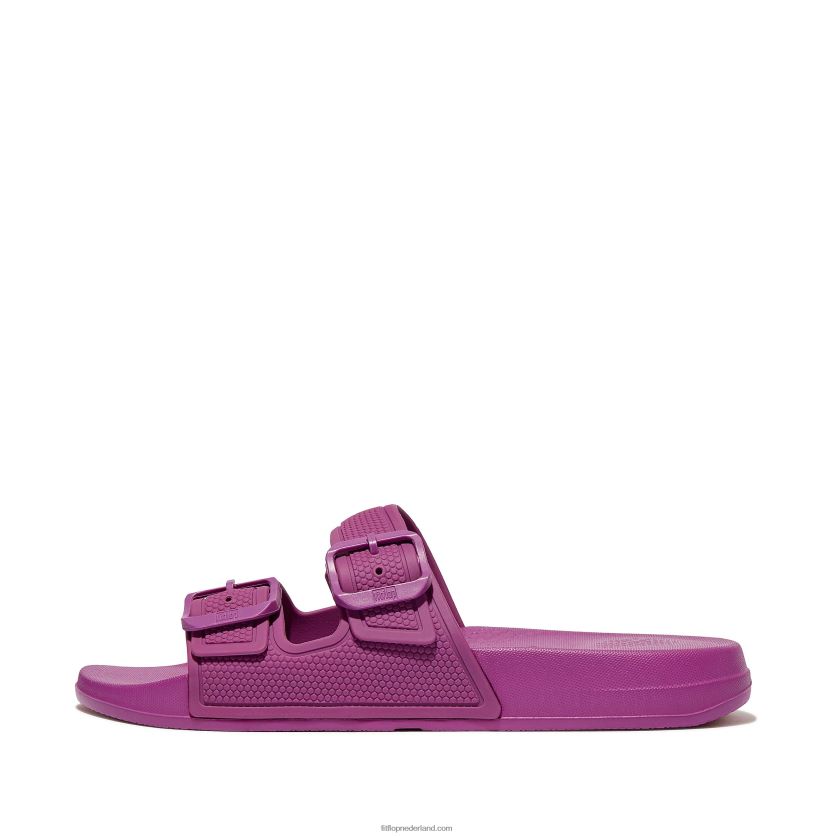 iqushion twee-bar gesp dia's vrouwen Fitflop F4BXJ891 miami-violet