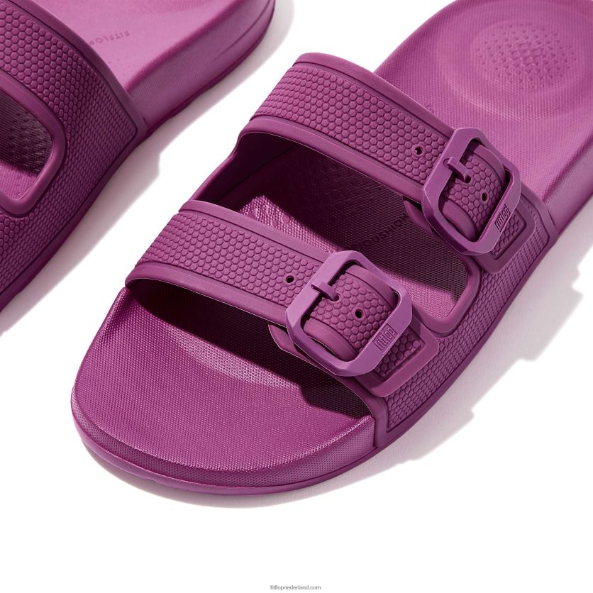 iqushion twee-bar gesp dia\'s vrouwen Fitflop F4BXJ891 miami-violet