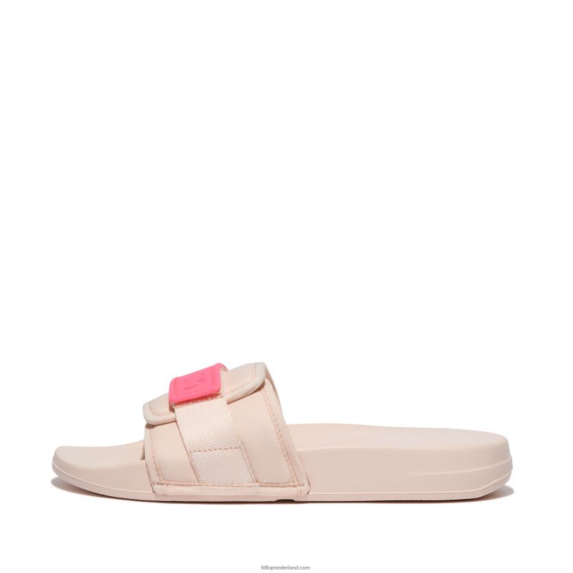 iqushion verstelbare waterbestendige dia's vrouwen Fitflop F4BXJ8109 roze/poproze