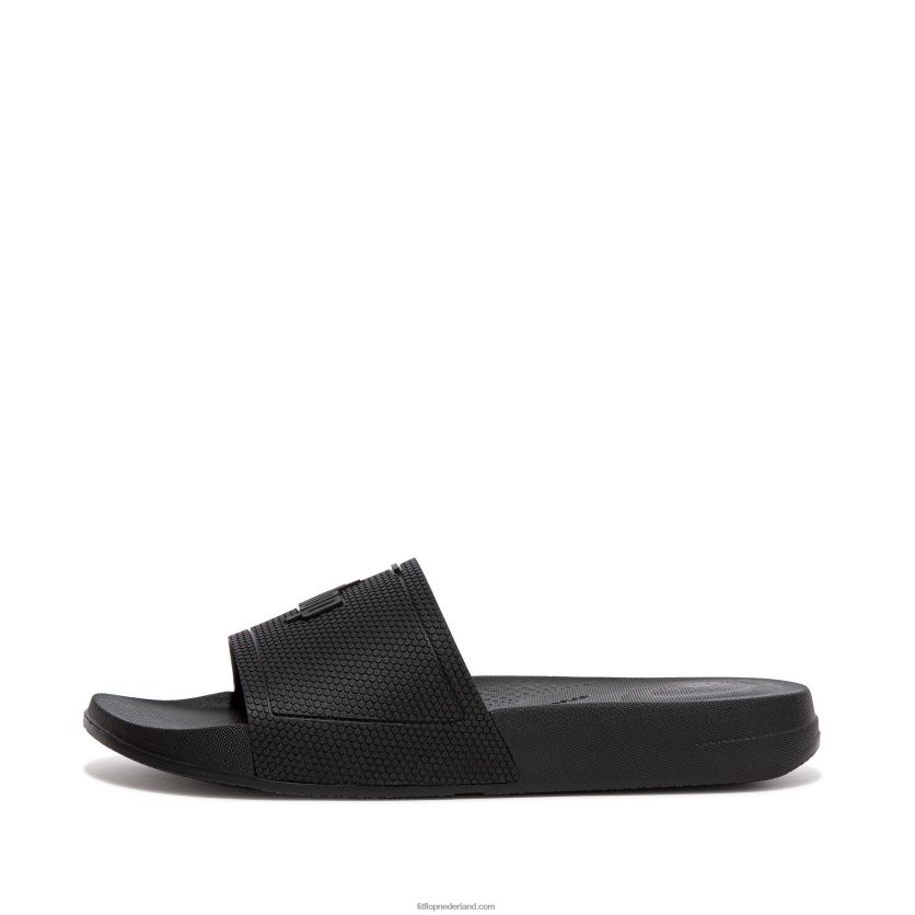 iqushion zwembad glijbanen vrouwen Fitflop F4BXJ8179 helemaal zwart