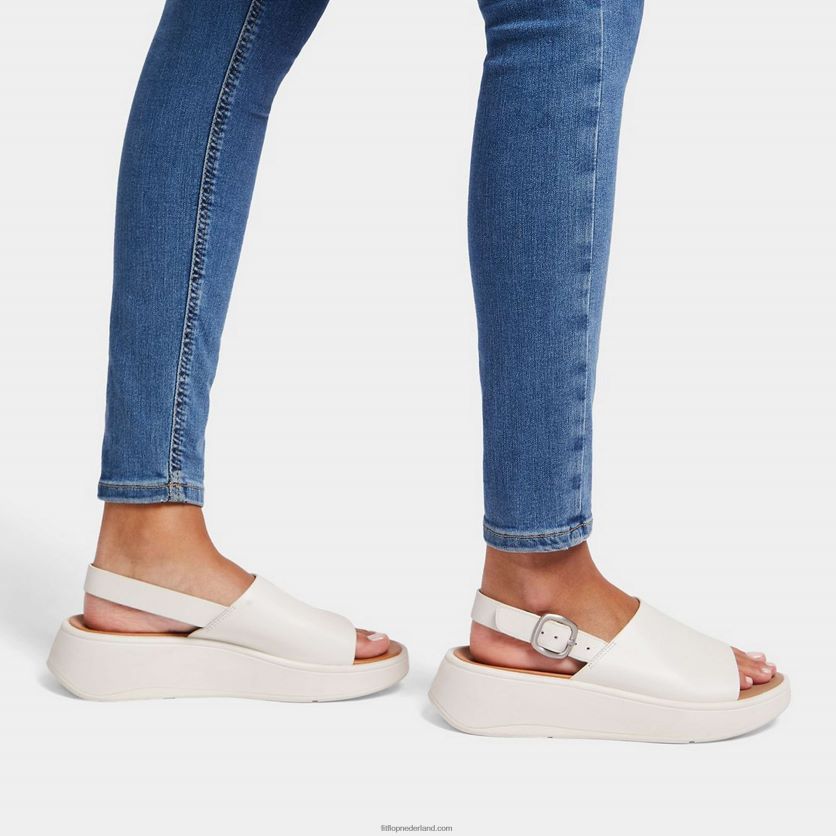 F-mode leren plateausandalen met bandjes op de rug vrouwen Fitflop F4BXJ840 room