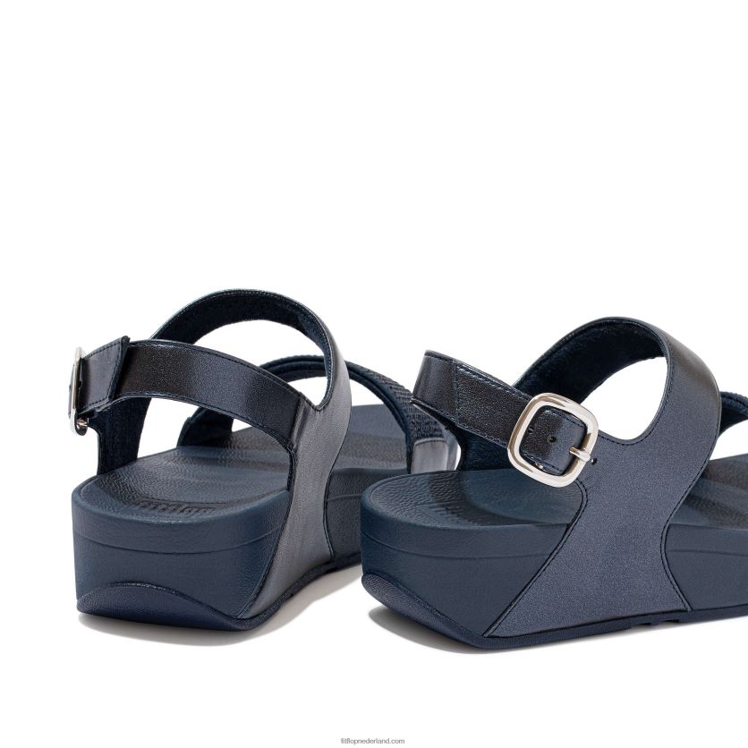 lulu kristallen sandalen met bandjes op de rug vrouwen Fitflop F4BXJ873 middernacht marine