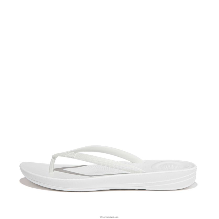 iqushion ergonomische teenslippers vrouwen Fitflop F4BXJ833 stedelijk wit
