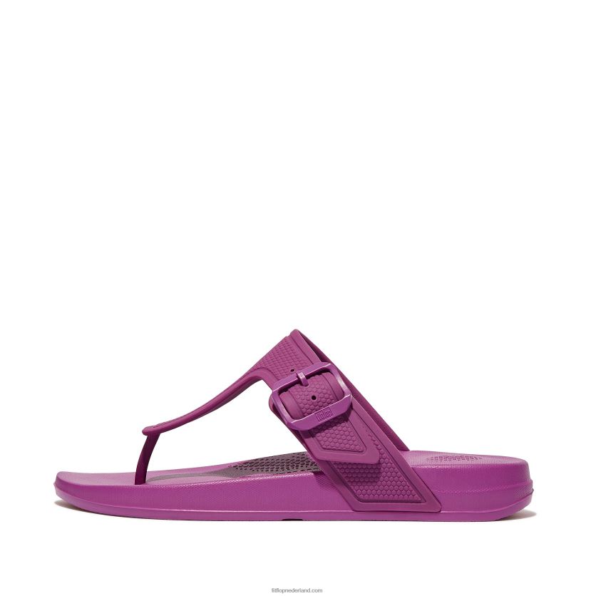 iqushion teenslippers met verstelbare gesp vrouwen Fitflop F4BXJ85 miami-violet