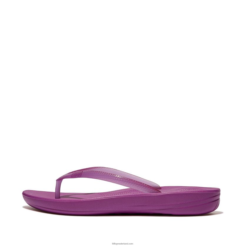 iqushion transparante teenslippers vrouwen Fitflop F4BXJ835 miami-violet
