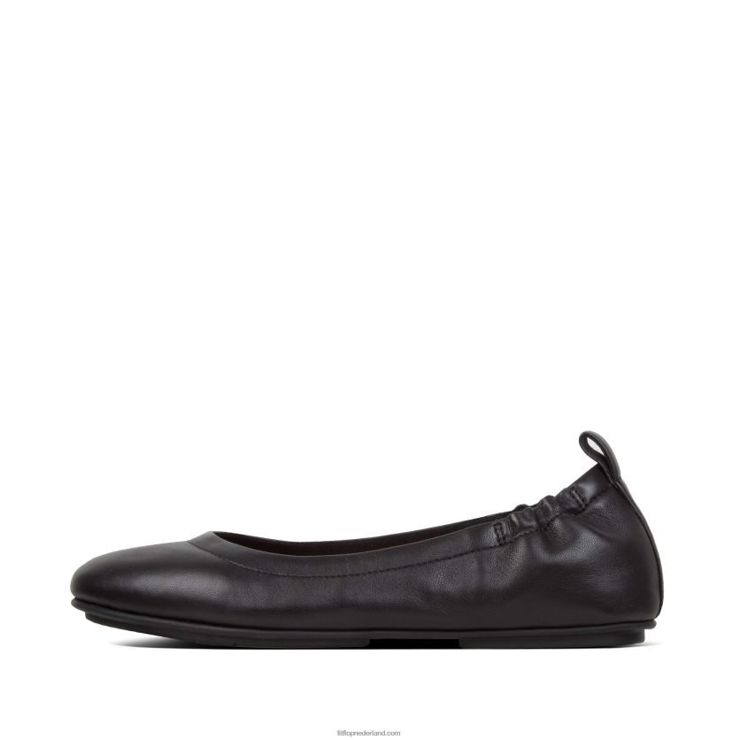 Allegro ballerina's van zacht leer vrouwen Fitflop F4BXJ8285 zwart