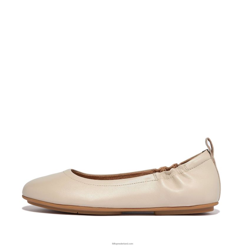 Allegro ballerina's van zacht leer vrouwen Fitflop F4BXJ8288 steenbeige