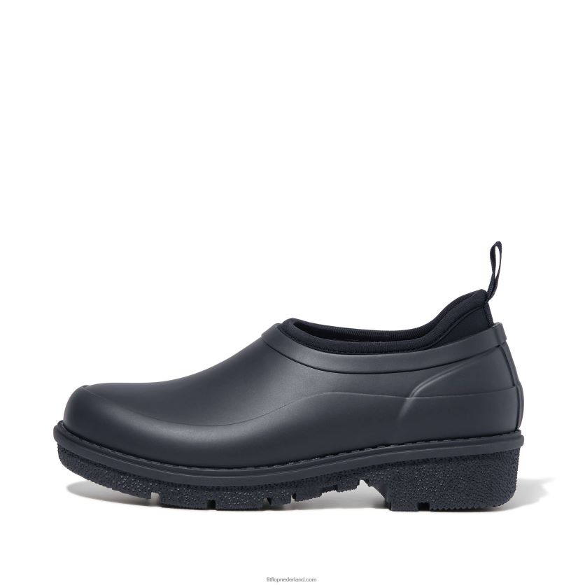 wonderclog waterdichte rubberen klompen vrouwen Fitflop F4BXJ8341 middernacht marine