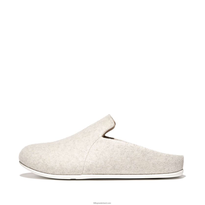 chrissie ii haus vilten pantoffels vrouwen Fitflop F4BXJ8324 ivoor