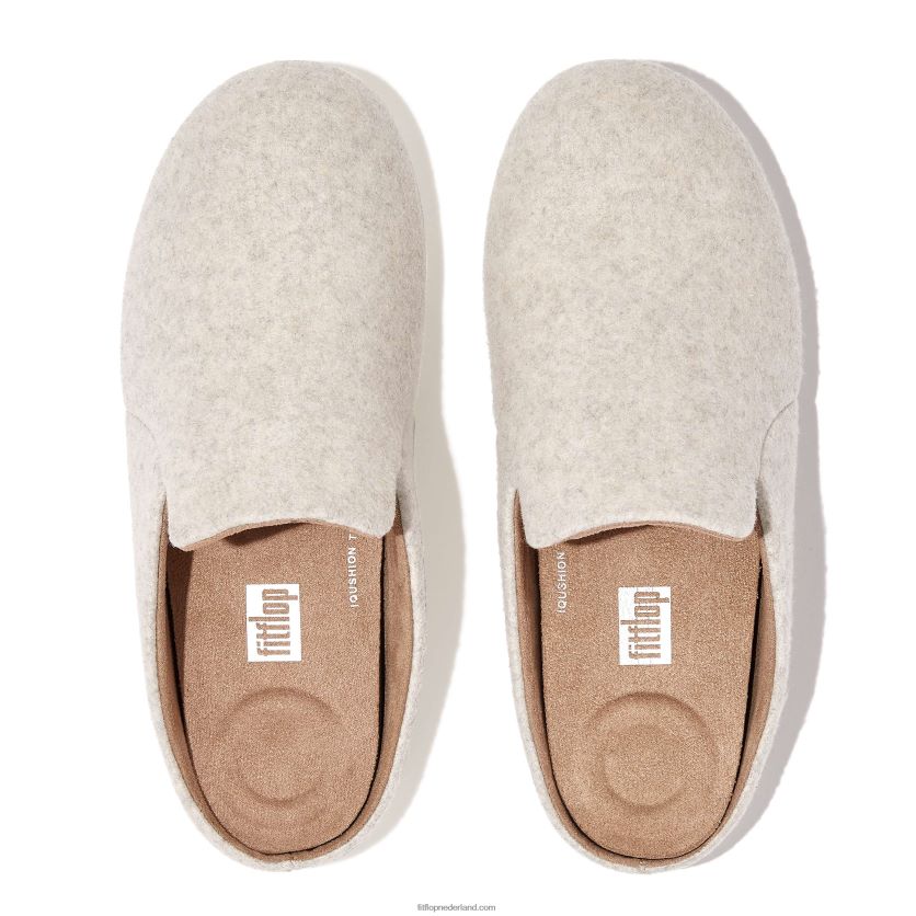 chrissie ii haus vilten pantoffels vrouwen Fitflop F4BXJ8324 ivoor