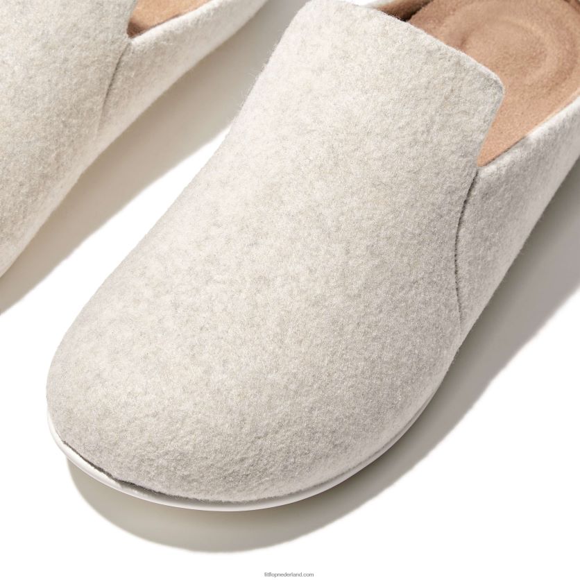 chrissie ii haus vilten pantoffels vrouwen Fitflop F4BXJ8324 ivoor