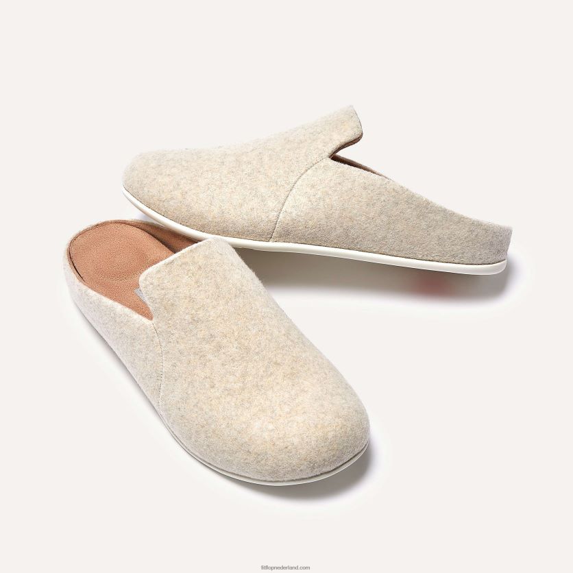 chrissie ii haus vilten pantoffels vrouwen Fitflop F4BXJ8324 ivoor