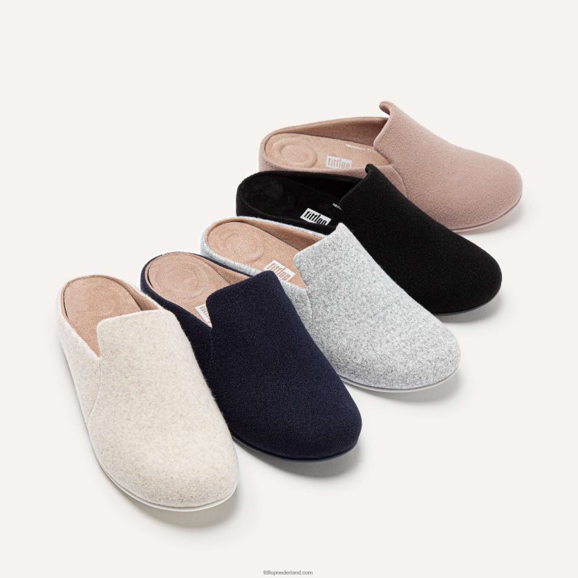 chrissie ii haus vilten pantoffels vrouwen Fitflop F4BXJ8324 ivoor