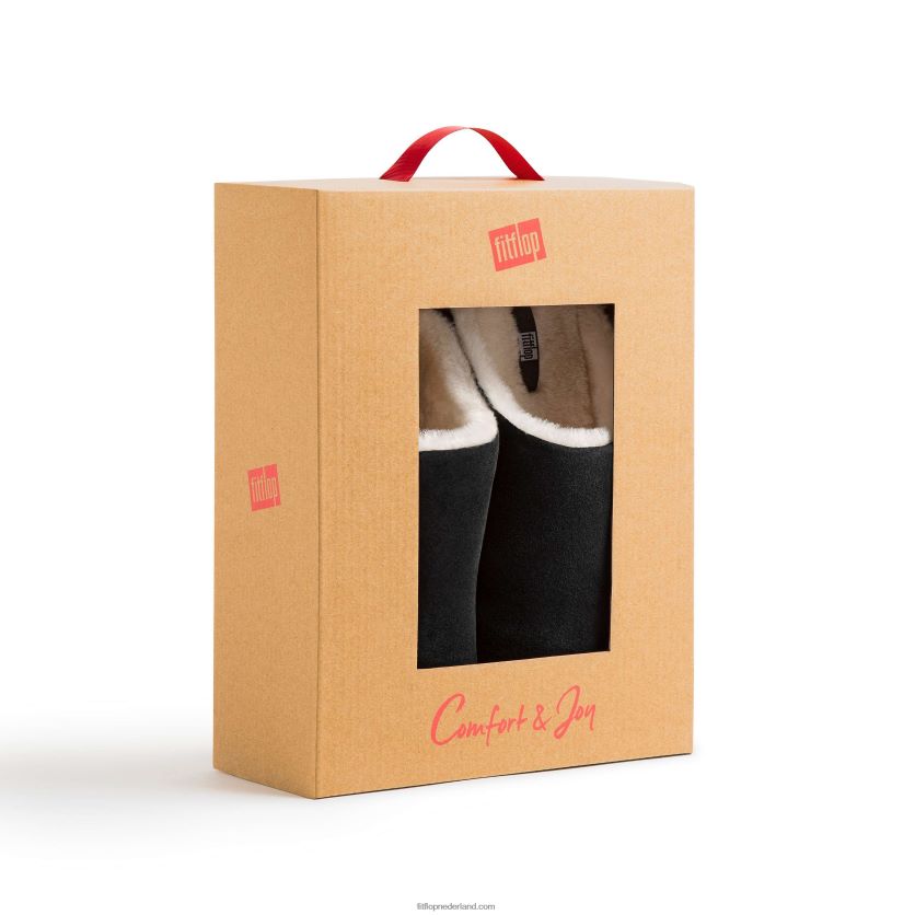 chrissie pantoffels van geschoren suède vrouwen Fitflop F4BXJ8323 zwart