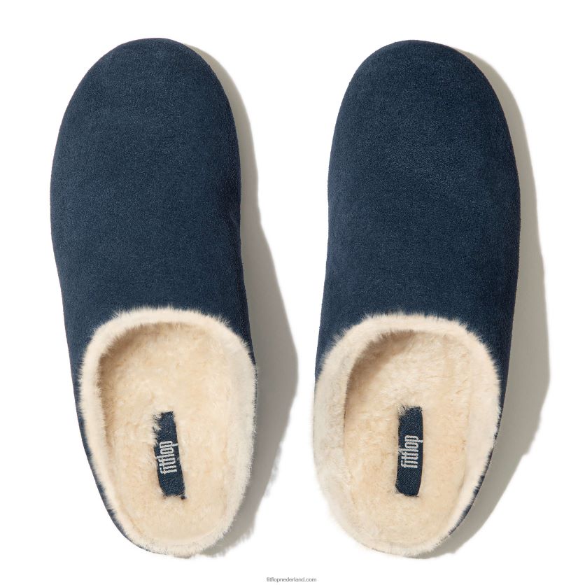 chrissie pantoffels van geschoren suède vrouwen Fitflop F4BXJ8328 middernacht marine