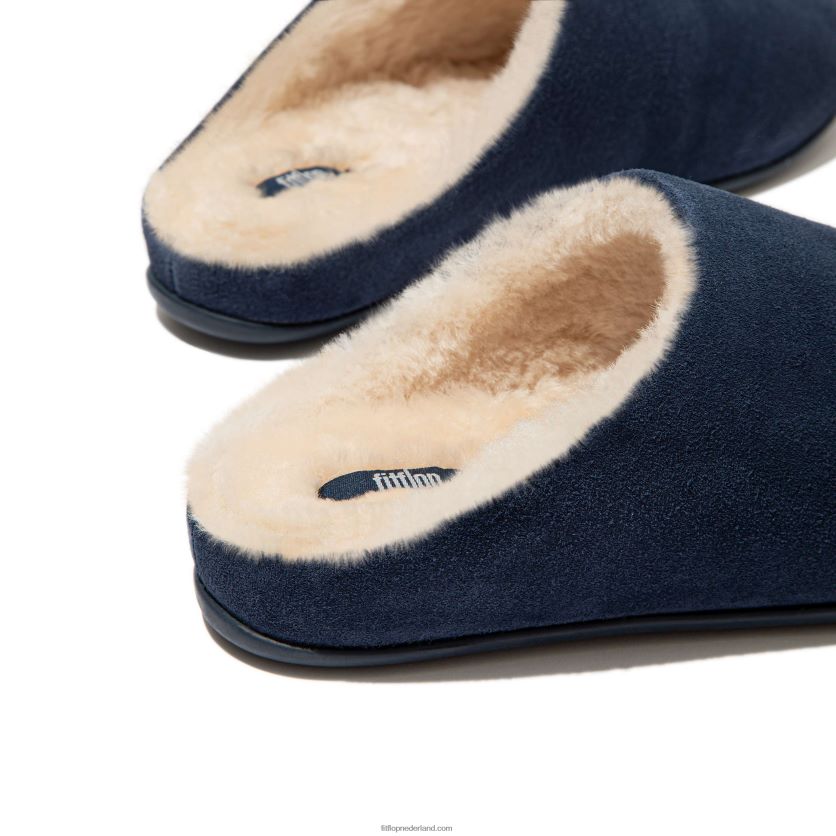 chrissie pantoffels van geschoren suède vrouwen Fitflop F4BXJ8328 middernacht marine