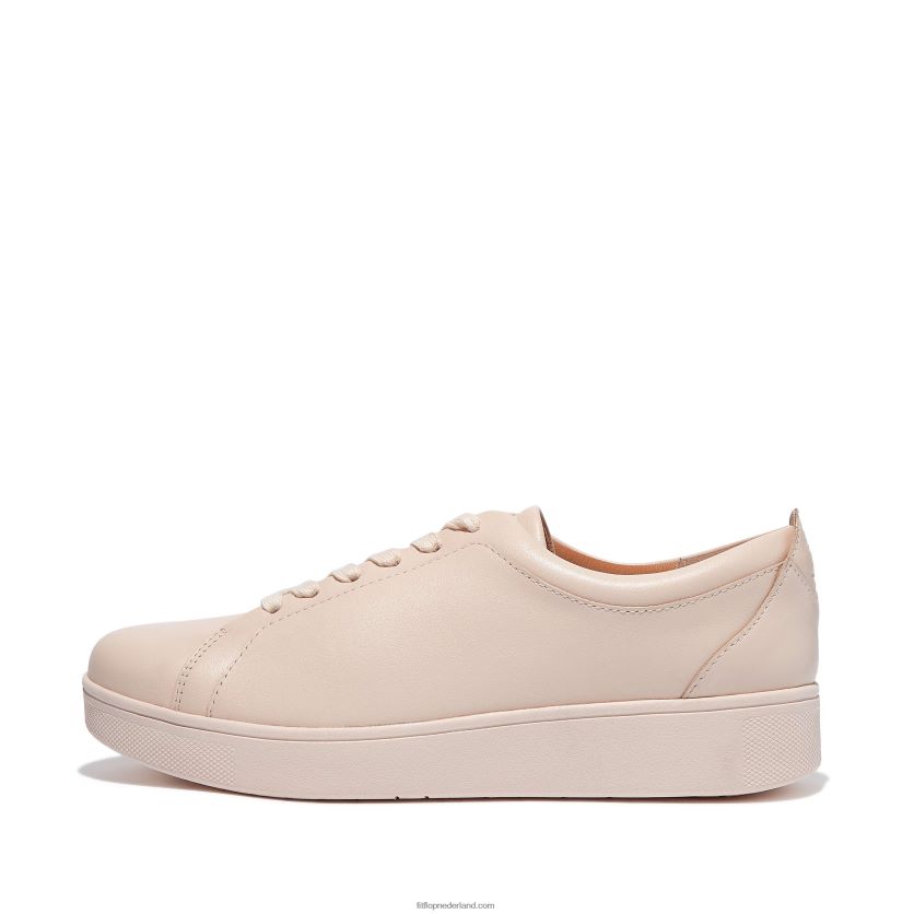 leren rallyschoenen vrouwen Fitflop F4BXJ8244 rozen schuim