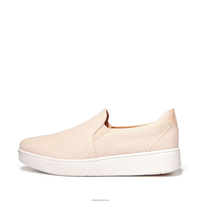 rally canvas instap skatesneakers vrouwen Fitflop F4BXJ8266 rozen schuim