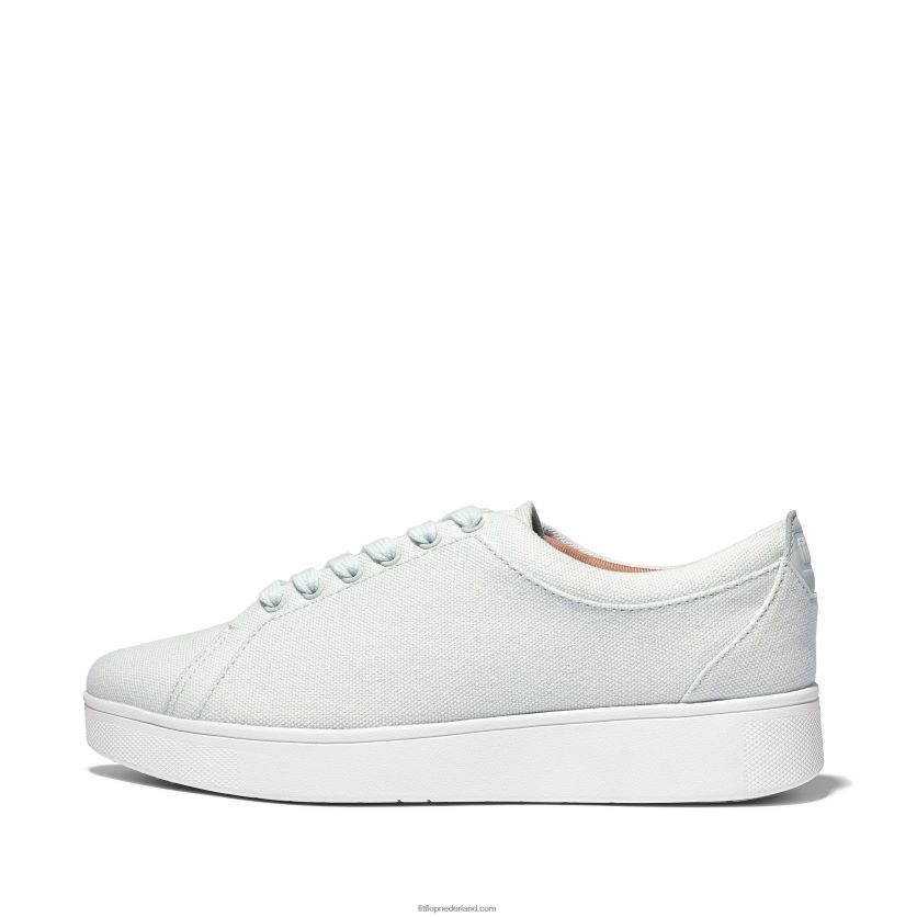 rally canvas sneakers vrouwen Fitflop F4BXJ8272 zeeschuim blauw