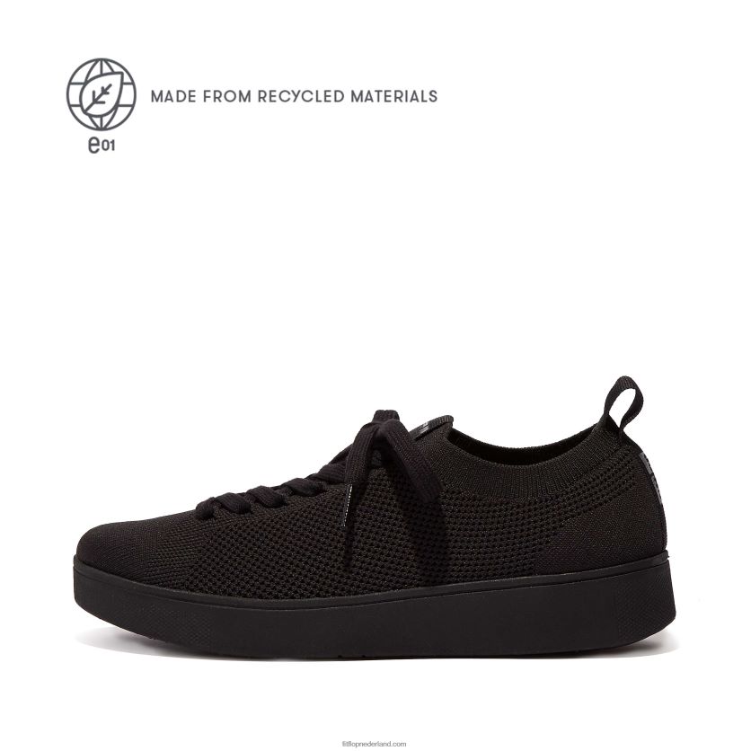 rally e01 multi-gebreide sneakers vrouwen Fitflop F4BXJ8273 helemaal zwart