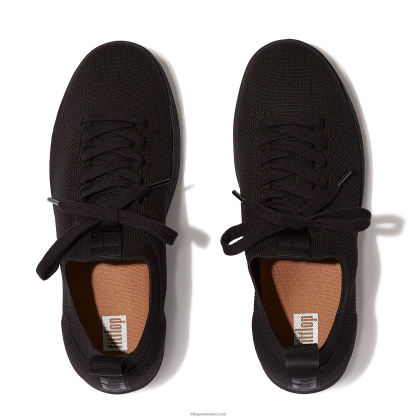 rally e01 multi-gebreide sneakers vrouwen Fitflop F4BXJ8273 helemaal zwart