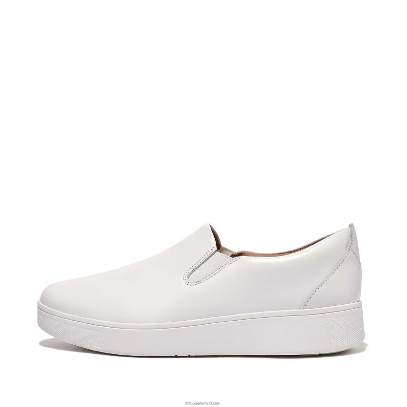 rally leren instap skate sneakers vrouwen Fitflop F4BXJ8282 stedelijk wit