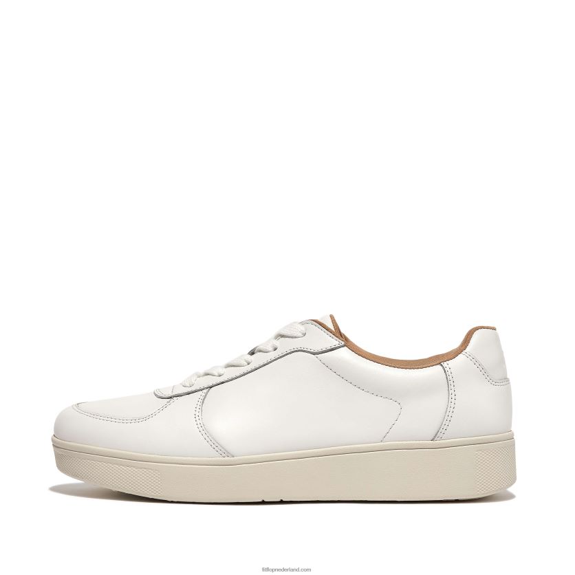 rally sneakers met leren panelen vrouwen Fitflop F4BXJ8237 stedelijk wit